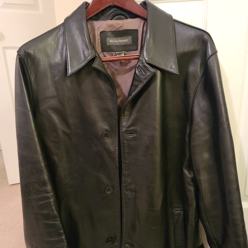 Mens leather jacket
